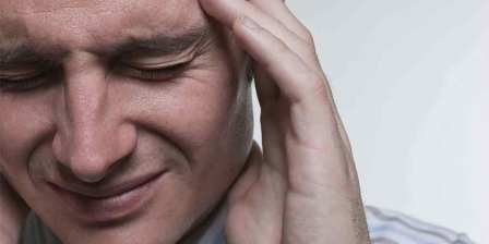 man with headache