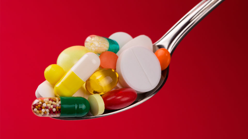 spoon full of medications