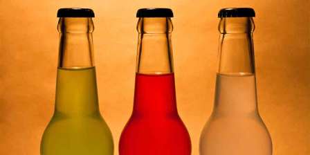 bottles of alcopops