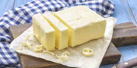 butter on chopping board