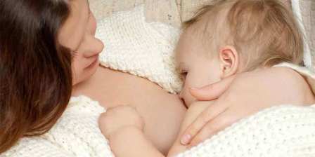 baby being breastfed