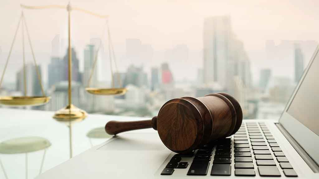 lawyers gavel and scales