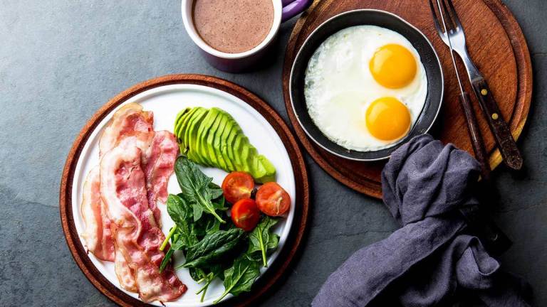 ketogenic diet food on plate lead