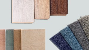 carpet tile and timber floor materials