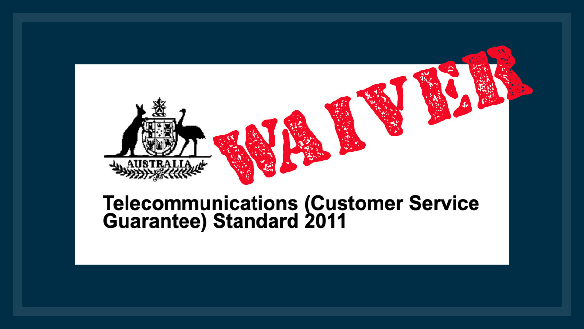 customer service guarantee waiver