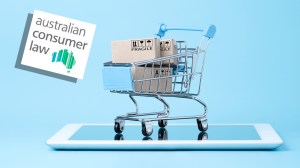 shopping cart and boxes