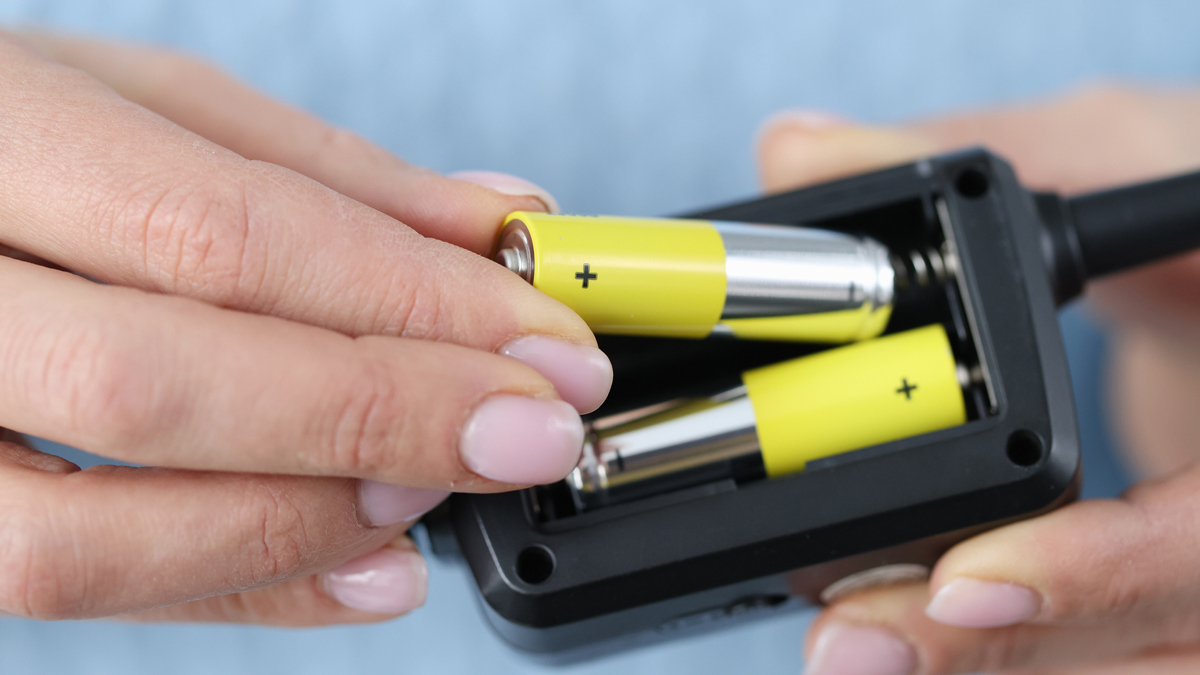 rechargeable batteries in charging station