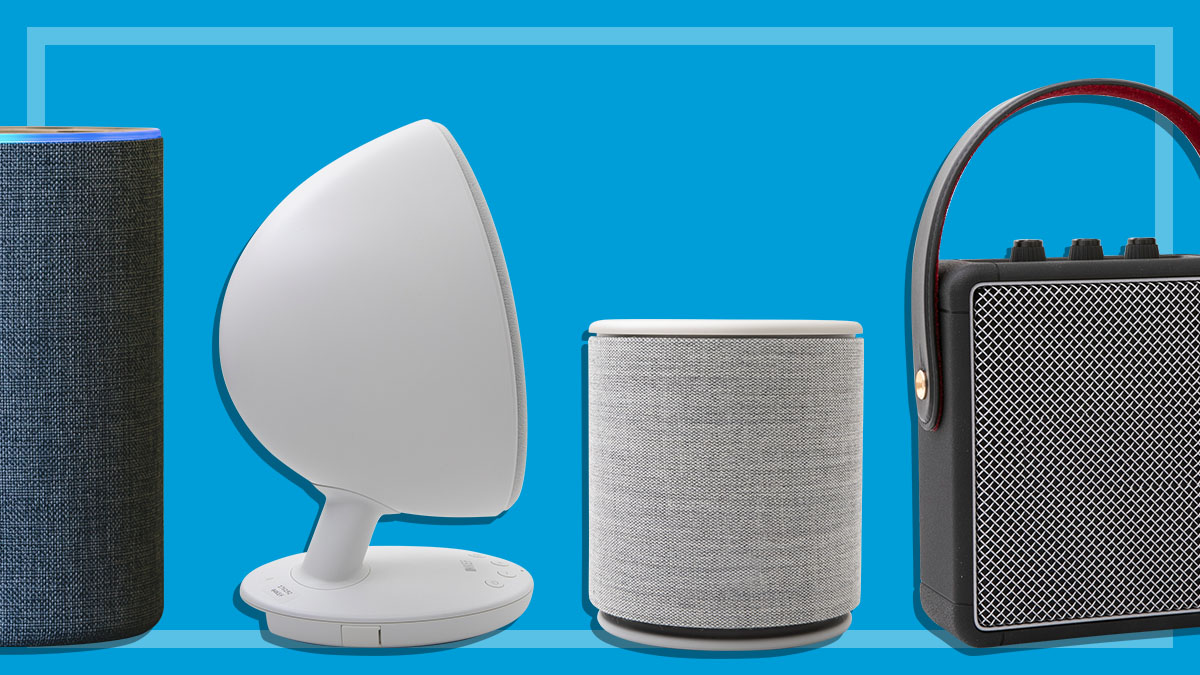 wireless speakers in a row