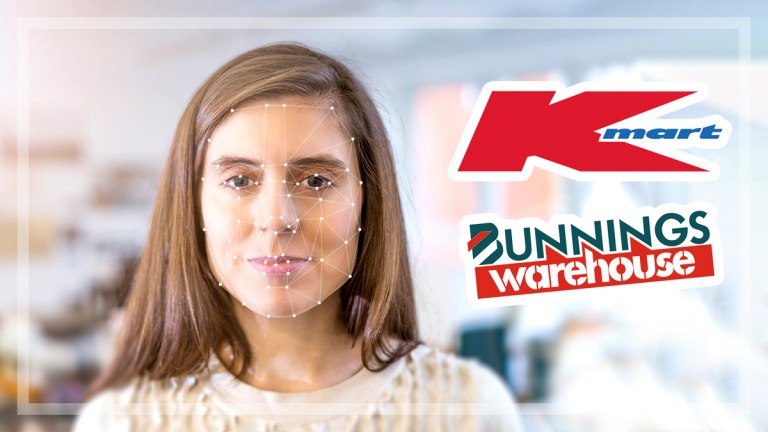 womans face recognition kmart bunnings