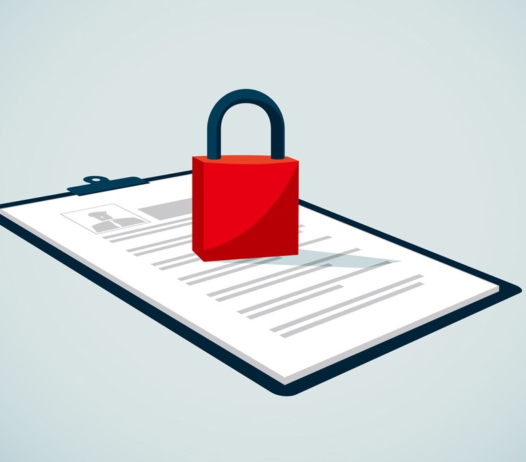 privacy act with lock over top