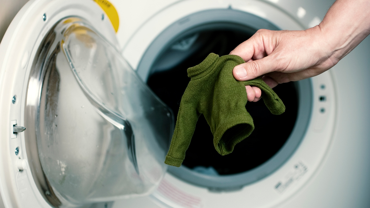 shrunken jumper in dryer
