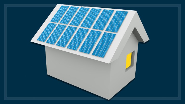 house with solar