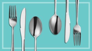 clean cutlery up and down dishwasher