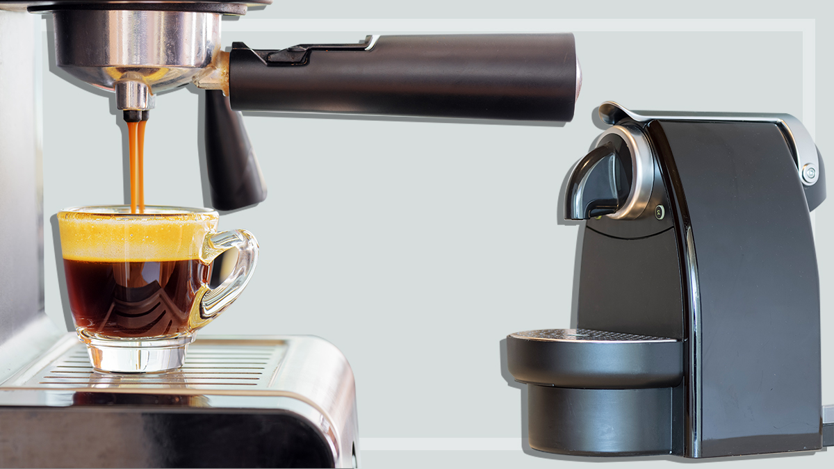 coffee machine making a cup of coffee