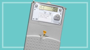 smart meter showing kilowatt hours on screen