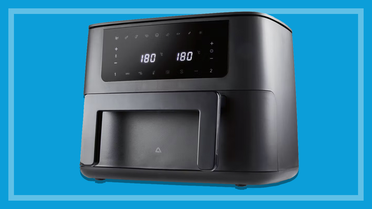 aldi_combi_zone_air_fryer_on_blue_background