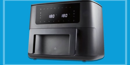 aldi_combi_zone_air_fryer_on_blue_background