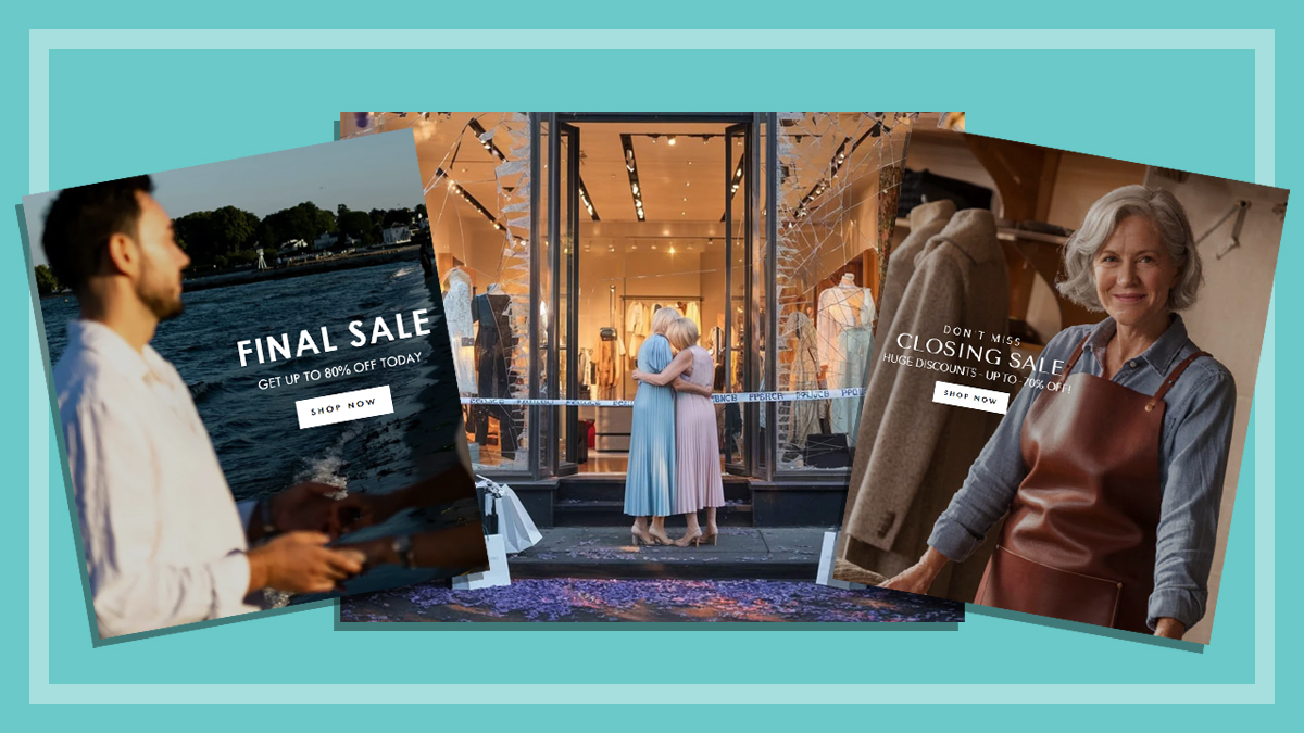 ghost store scam images and advertising