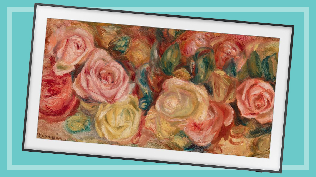 samsung_the_frame_tv_with_reniors_painting_roses_on_screen
