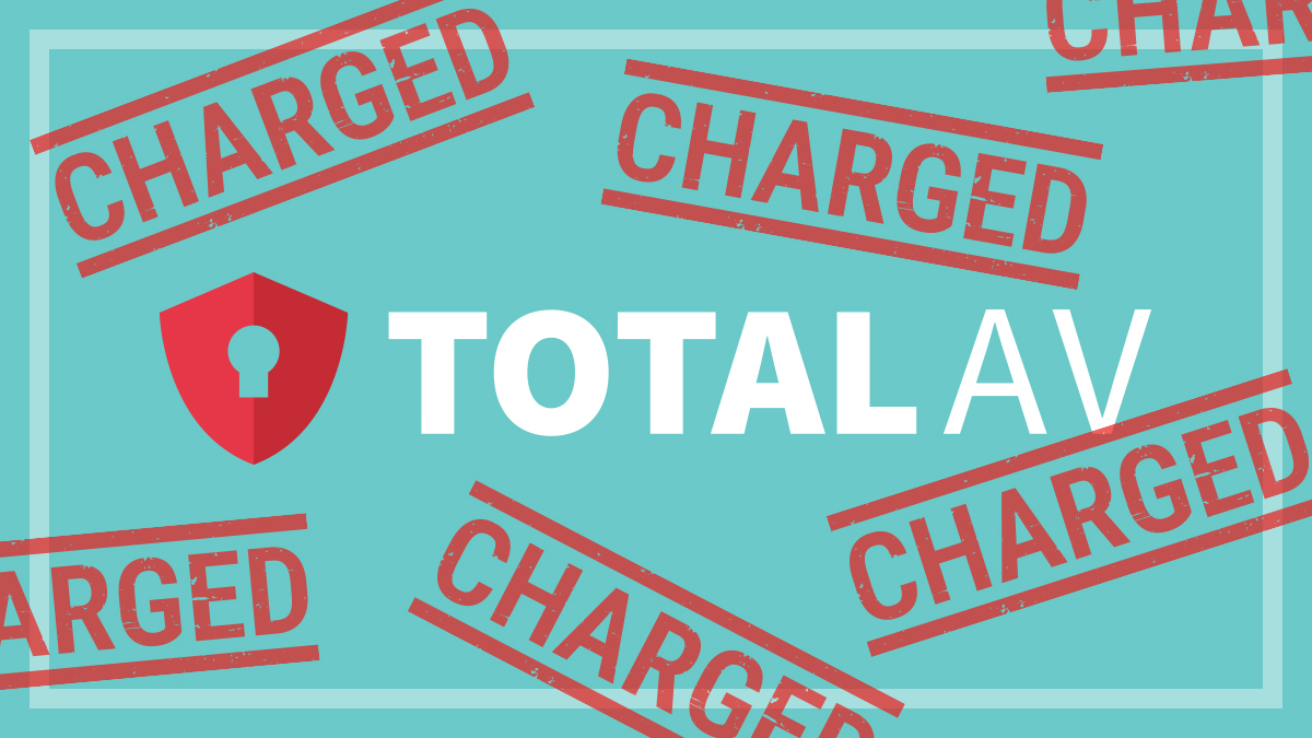 total av logo surrounded by charged stamps
