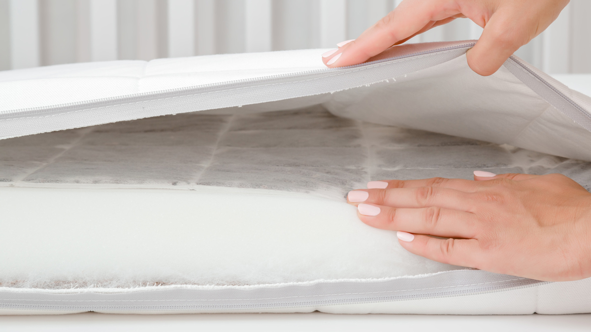 inside a cot mattress